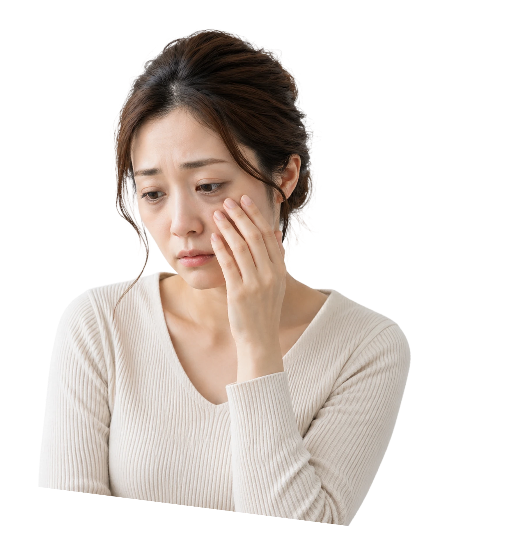 お悩みを抱える女性